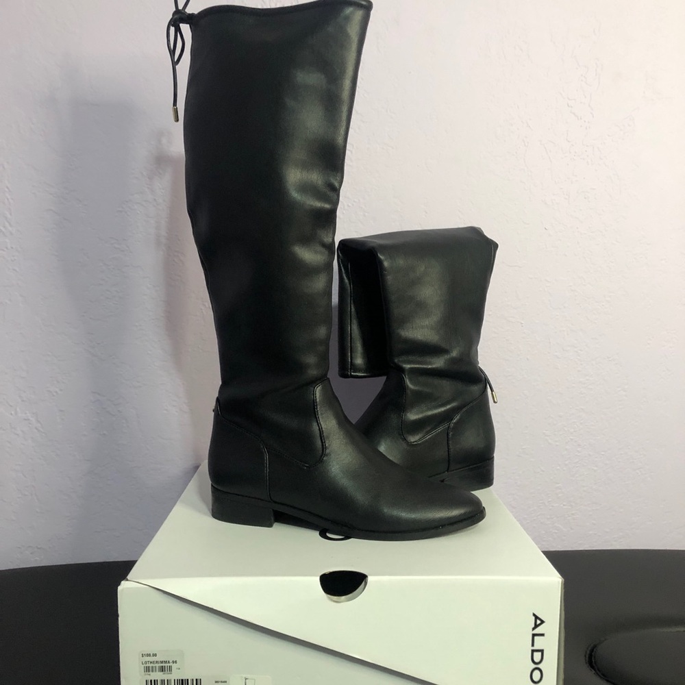Black tall boots